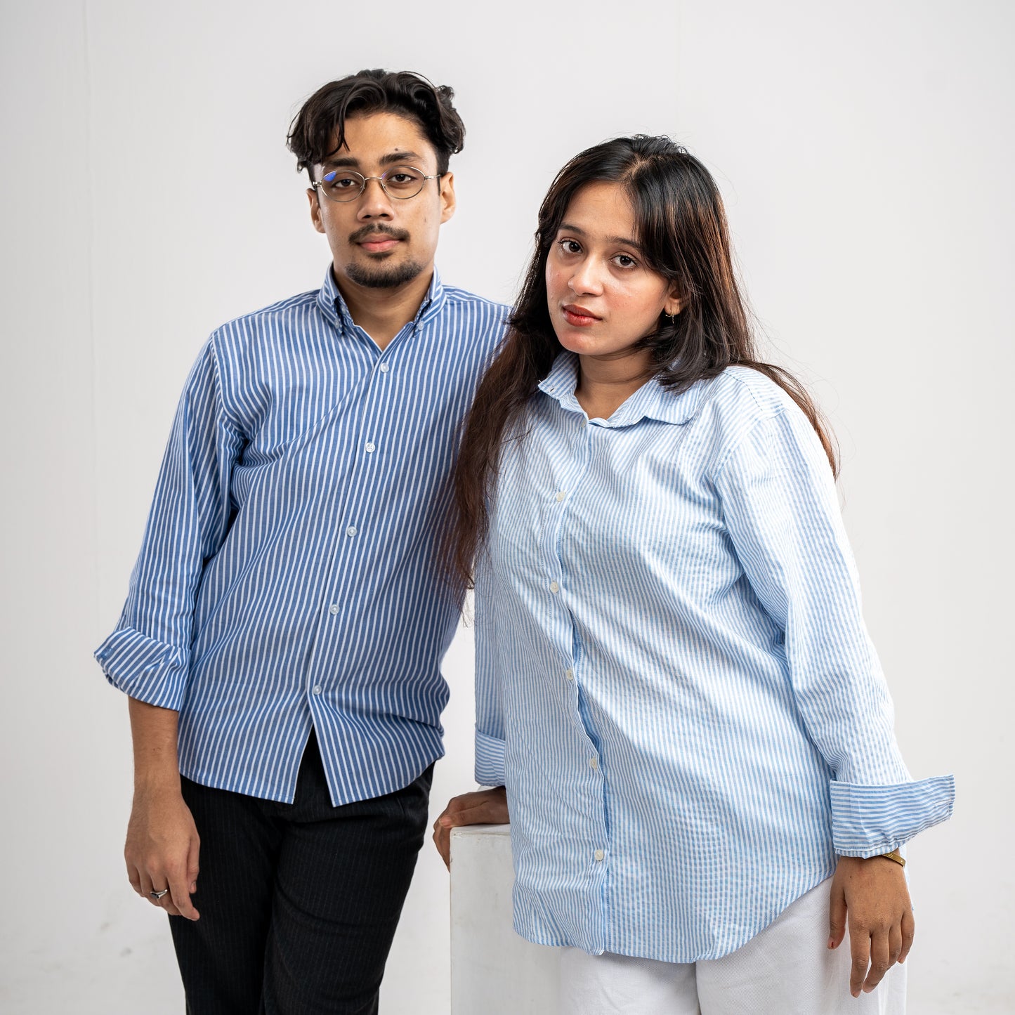 Obsidian Pinstripe Classic Blue Shirt