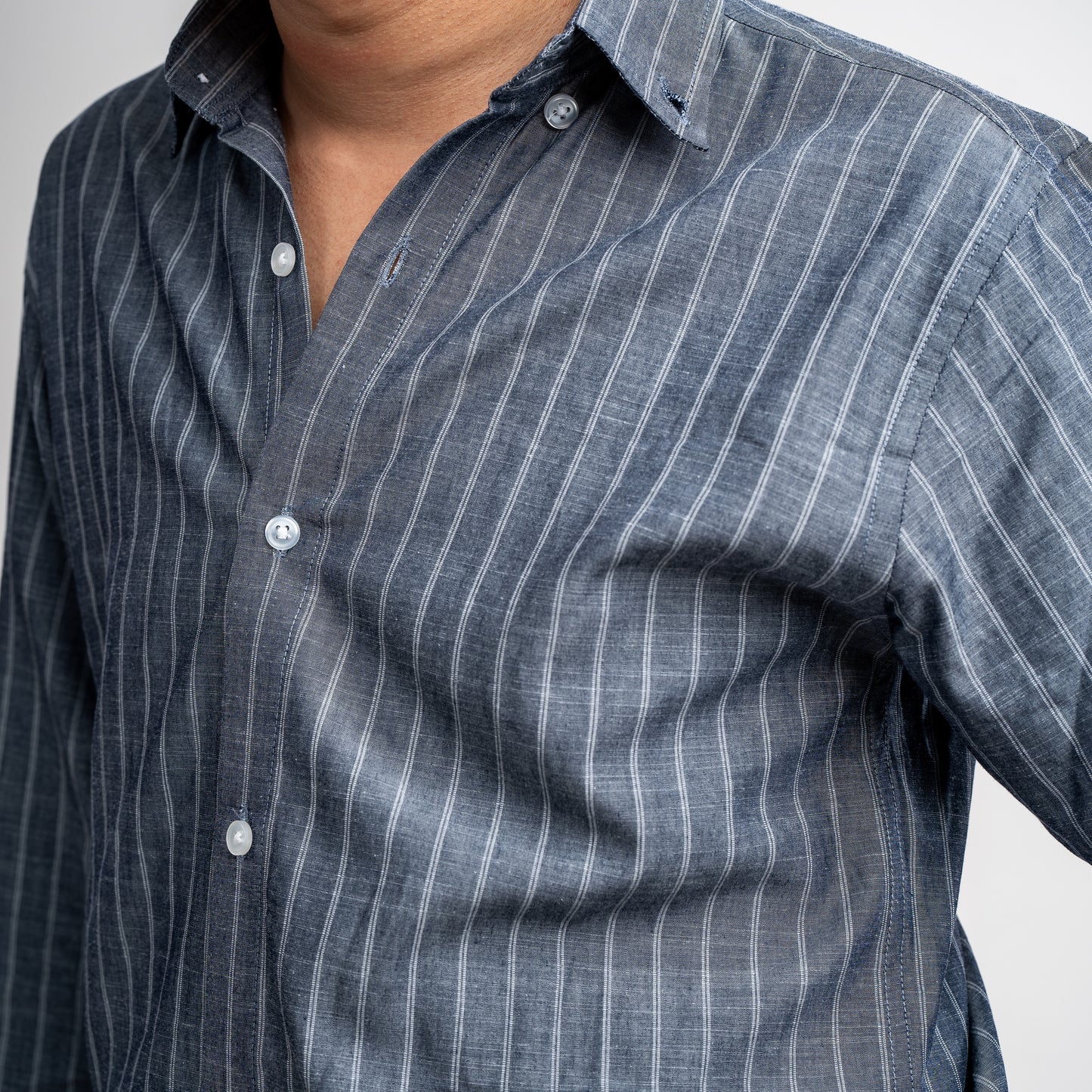 Obsidian Pinstripe Classic Ash Shirt