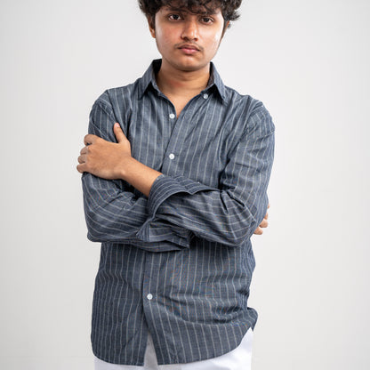 Obsidian Pinstripe Classic Ash Shirt