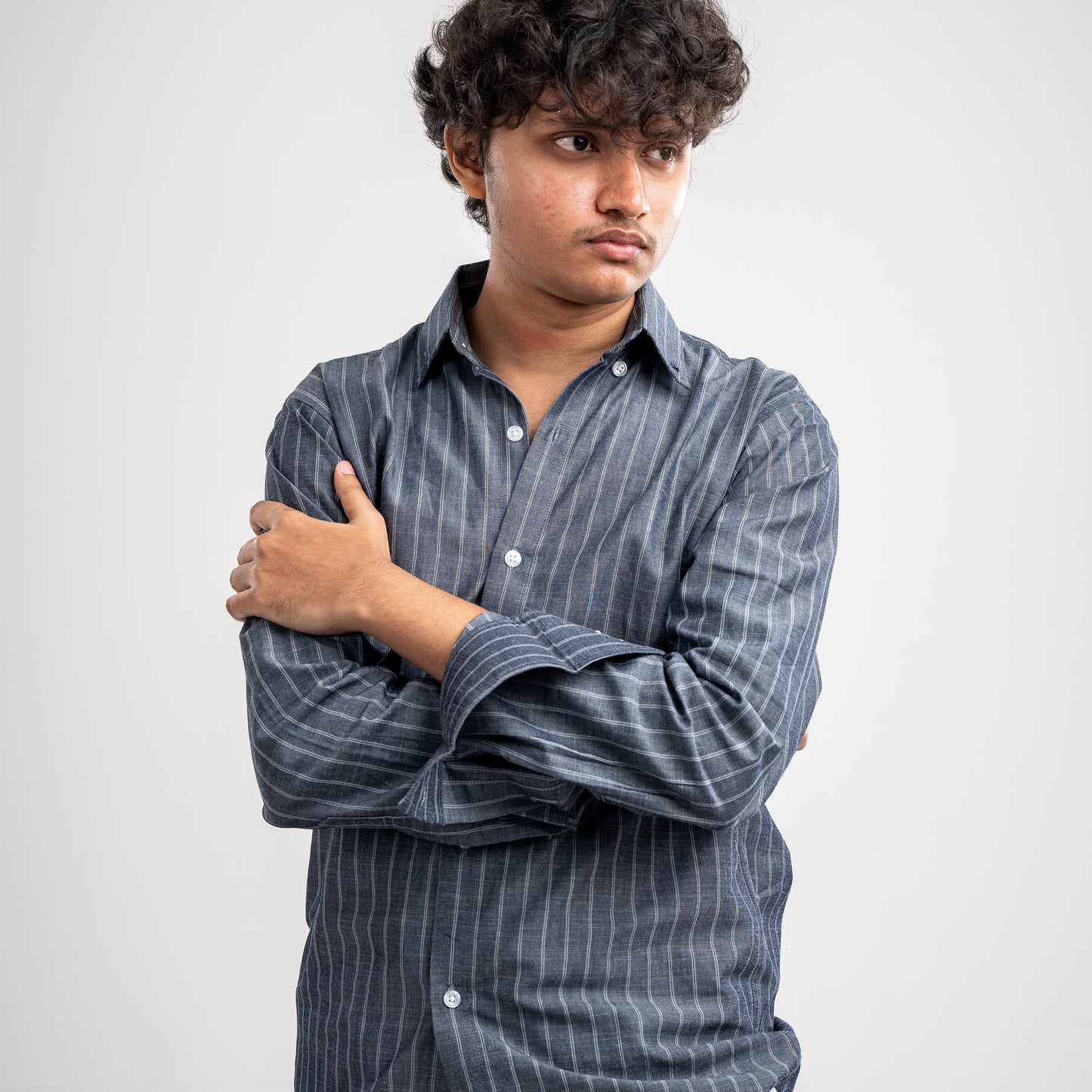 Obsidian Pinstripe Classic Ash Shirt