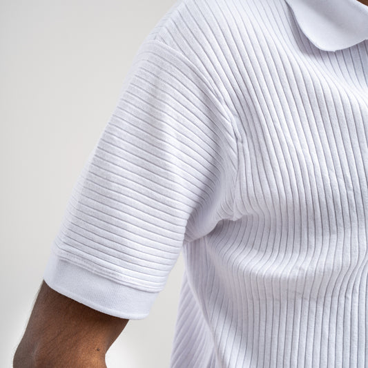 The "Apex" Textured Piqué Polo