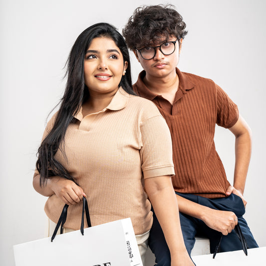 The "Oasis" Rib-Knit Comfort Polo