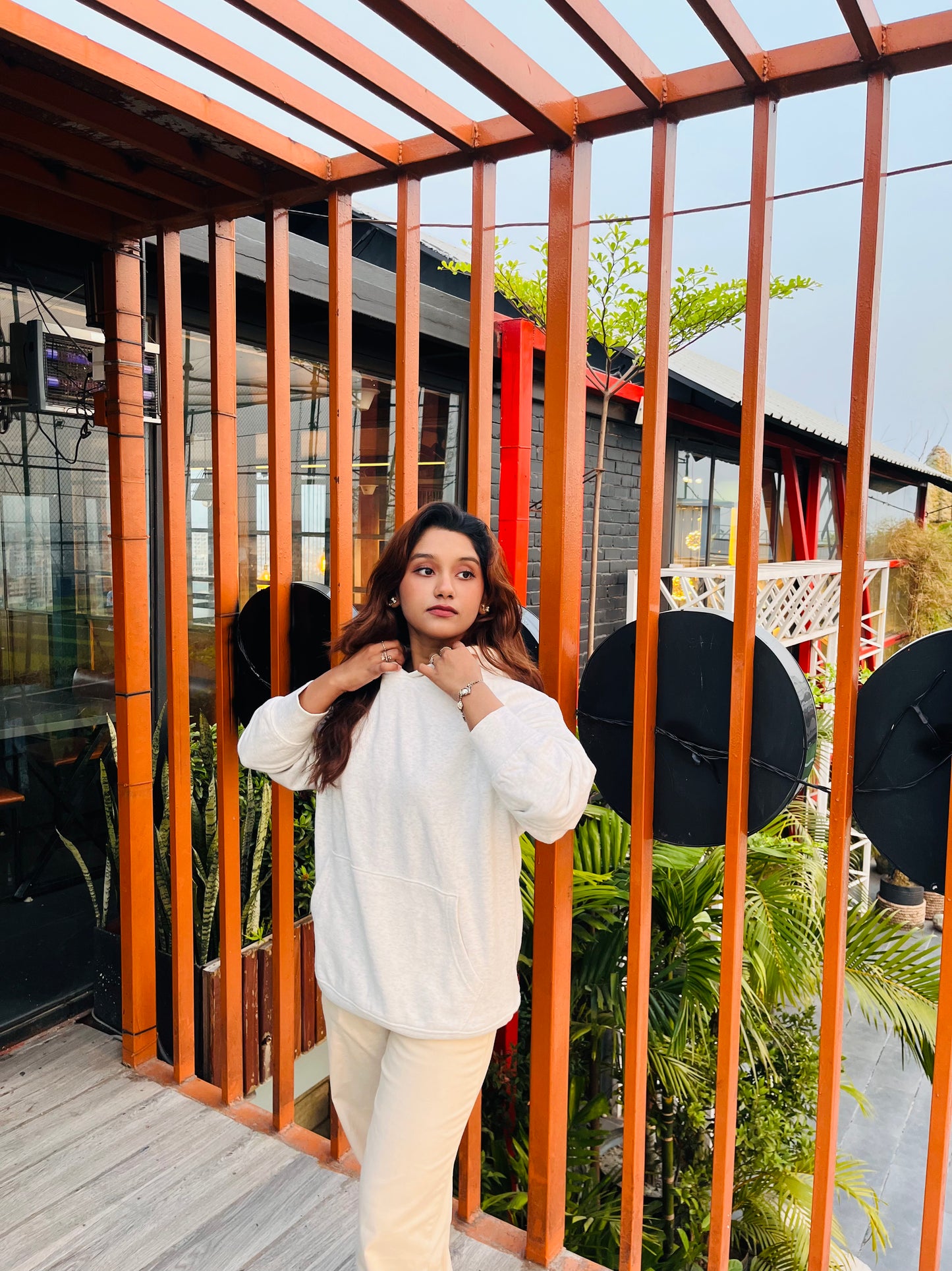 The Studio Hoodie in Alabaster (Your white hoodie)